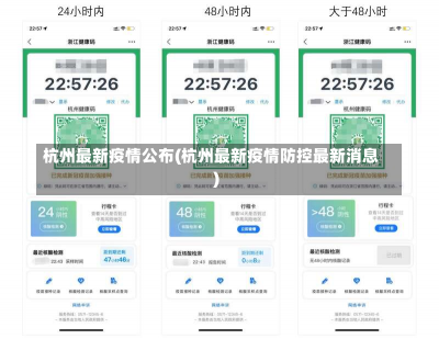 杭州最新疫情公布(杭州最新疫情防控最新消息)