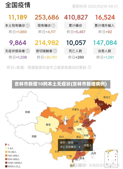 吉林市新增10例本土无症状(吉林市新增病例)