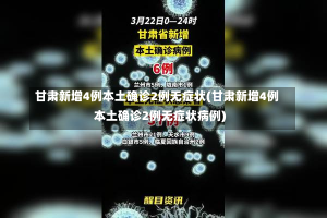 甘肃新增4例本土确诊2例无症状(甘肃新增4例本土确诊2例无症状病例)