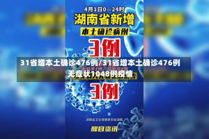 31省增本土确诊476例/31省增本土确诊476例无症状1048例疫情