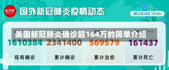 美国新冠肺炎确诊超164万的简单介绍