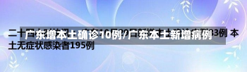 广东增本土确诊10例/广东本土新增病例