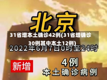 31省增本土确诊42例(31省增确诊30例其中本土12例)