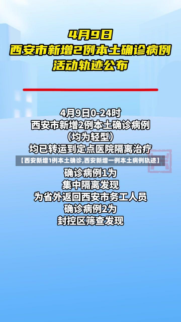 【西安新增1例本土确诊,西安新增一例本土病例轨迹】