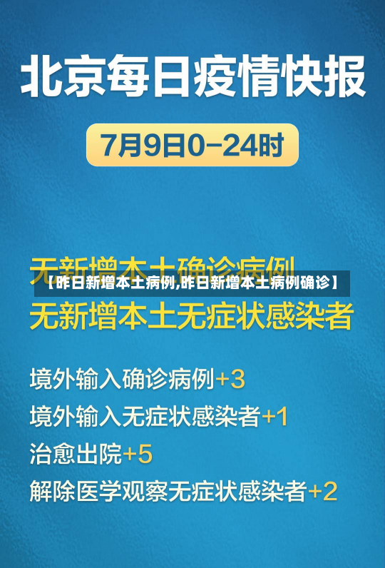 【昨日新增本土病例,昨日新增本土病例确诊】