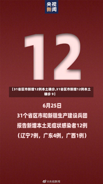 【31省区市新增12例本土确诊,31省区市新增12例本土确诊 9】