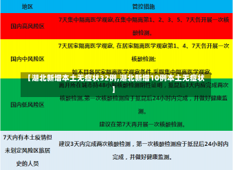 【湖北新增本土无症状32例,湖北新增10例本土无症状】