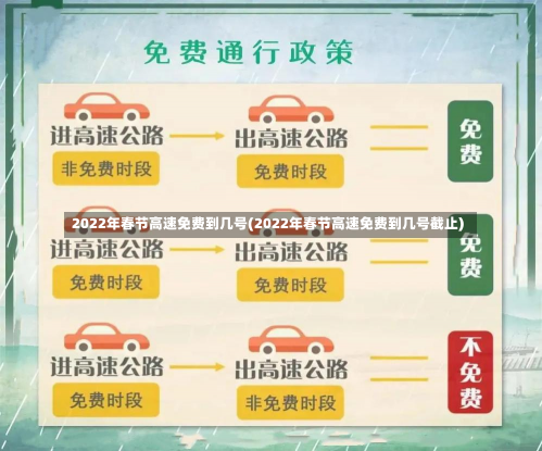 2022年春节高速免费到几号(2022年春节高速免费到几号截止)