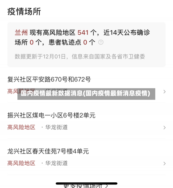 国内疫情最新数据消息(国内疫情最新消息疫情)