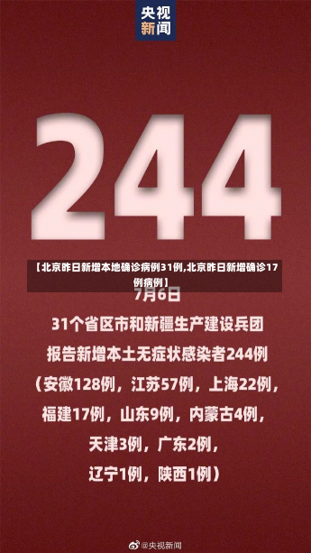 【北京昨日新增本地确诊病例31例,北京昨日新增确诊17例病例】