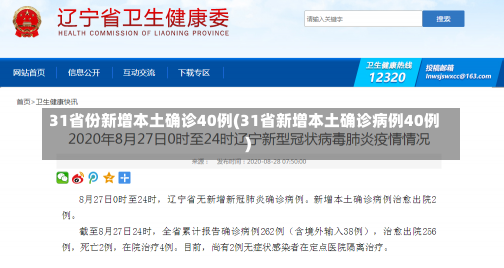 31省份新增本土确诊40例(31省新增本土确诊病例40例)