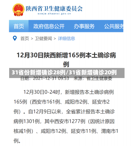 31省份新增确诊28例/31省新增确诊20例