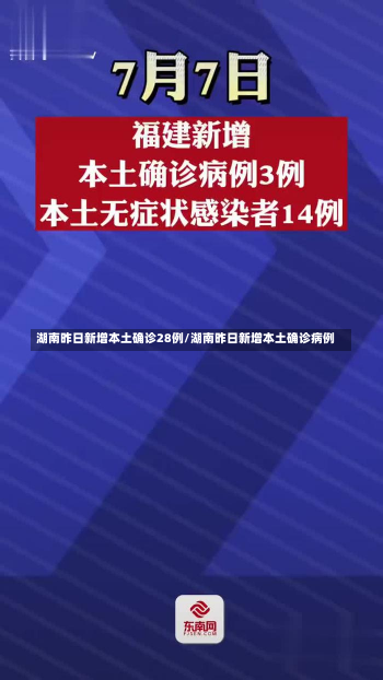 湖南昨日新增本土确诊28例/湖南昨日新增本土确诊病例