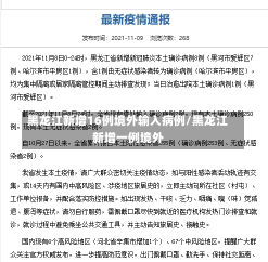 黑龙江新增16例境外输入病例/黑龙江新增一例境外