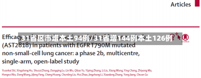 31省区市增本土94例/31省增144例本土126例