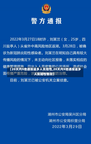 【20天内9地通报返乡人员阳性,20天内9地通报返乡人员阳性情况】