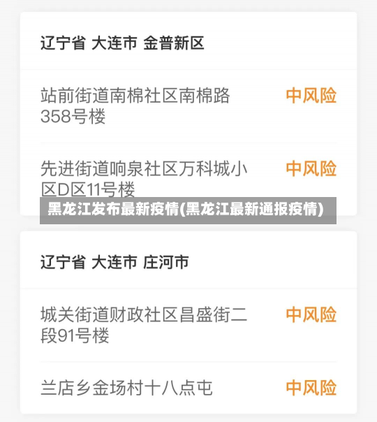 黑龙江发布最新疫情(黑龙江最新通报疫情)