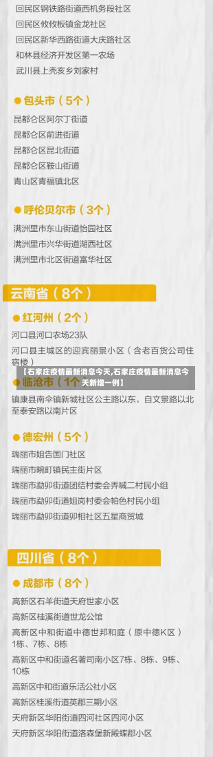 【石家庄疫情最新消息今天,石家庄疫情最新消息今天新增一例】