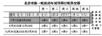 【尾号限行北京,尾号限行北京2024年轮换时间】