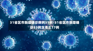 31省区市新增确诊病例31例/31省区市新增确诊33例含本土17例