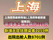 上海疫情最新情报(上海疫情最新通报情况)