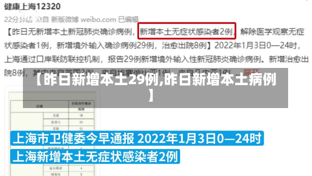 【昨日新增本土29例,昨日新增本土病例】