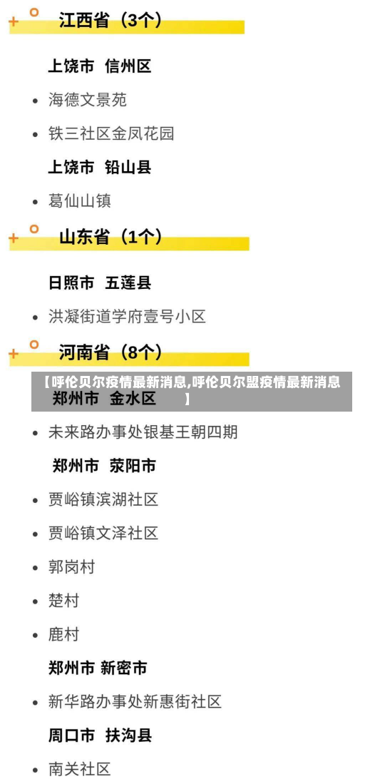 【呼伦贝尔疫情最新消息,呼伦贝尔盟疫情最新消息】