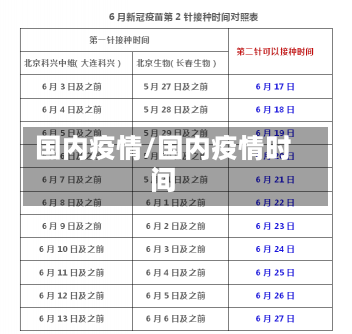 国内疫情/国内疫情时间