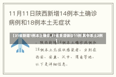 【31省新增1例本土确诊,31省新增确诊11例 其中本土2例】