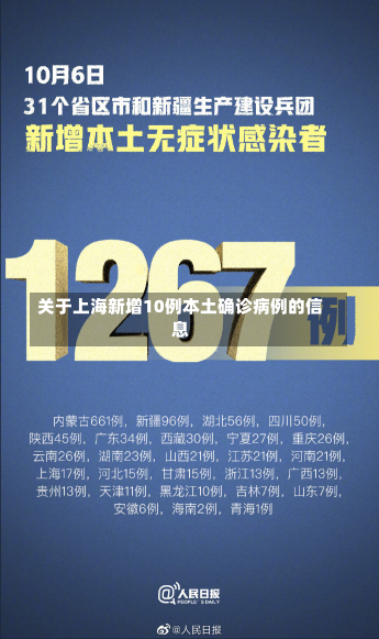 关于上海新增10例本土确诊病例的信息