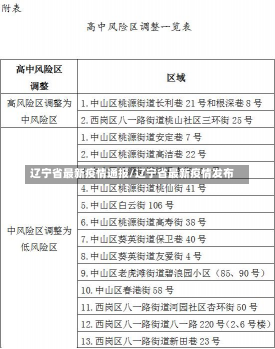 辽宁省最新疫情通报/辽宁省最新疫情发布