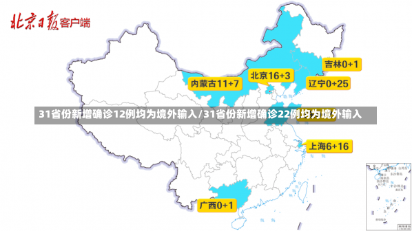 31省份新增确诊12例均为境外输入/31省份新增确诊22例均为境外输入