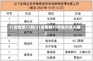 31省新增11例(31省新增11例境外输入确)