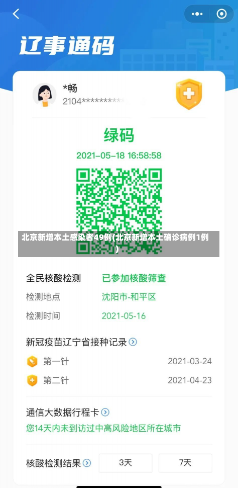 北京新增本土感染者49例(北京新增本土确诊病例1例)