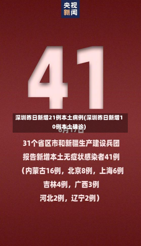 深圳昨日新增21例本土病例(深圳昨日新增10例本土确诊)