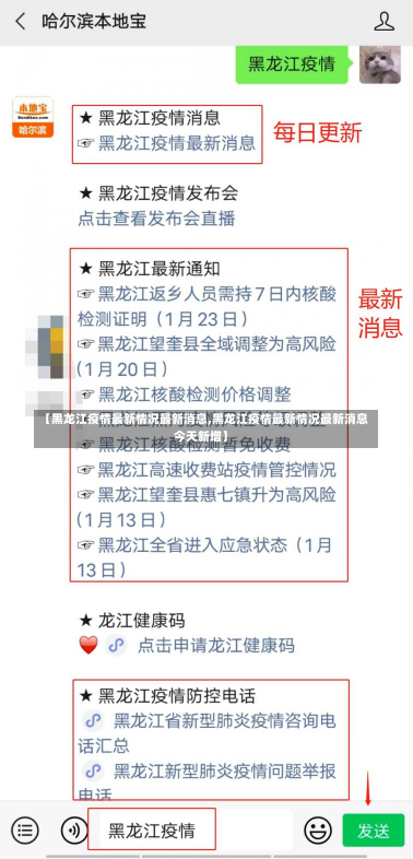 【黑龙江疫情最新情况最新消息,黑龙江疫情最新情况最新消息今天新增】