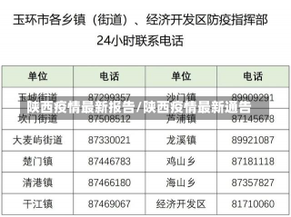 陕西疫情最新报告/陕西疫情最新通告