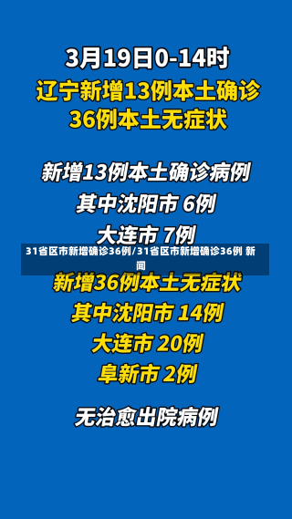 31省区市新增确诊36例/31省区市新增确诊36例 新闻