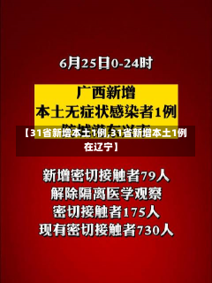 【31省新增本土1例,31省新增本土1例在辽宁】