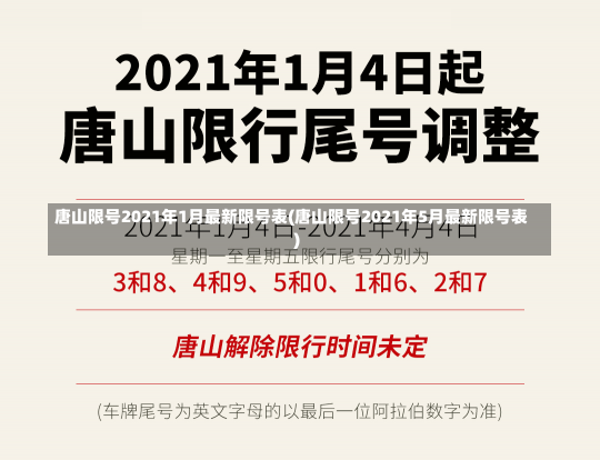 唐山限号2021年1月最新限号表(唐山限号2021年5月最新限号表)