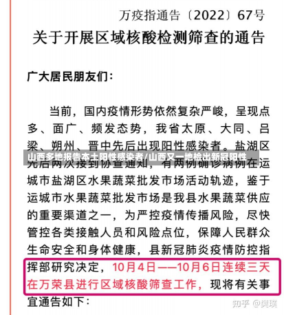 山西多地报告本土阳性感染者/山西又一地检出新冠阳性