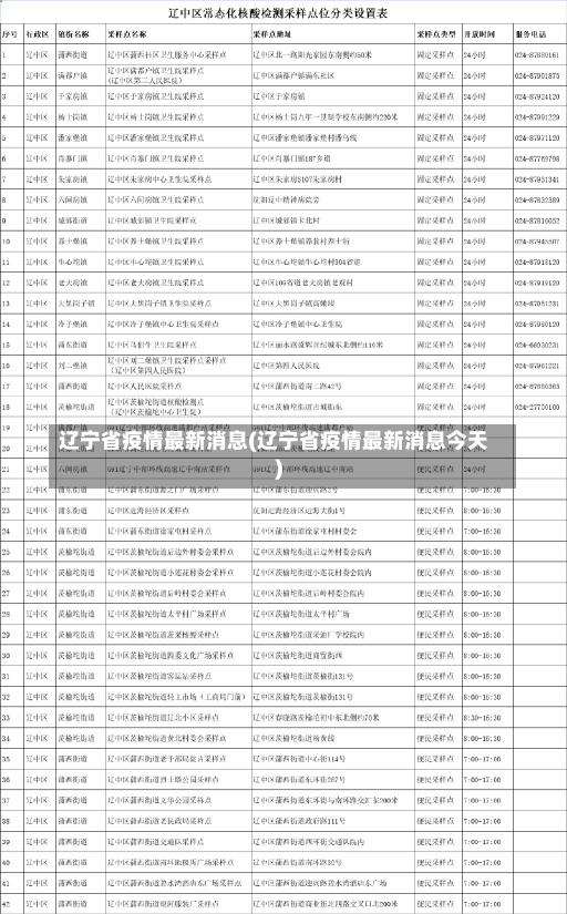 辽宁省疫情最新消息(辽宁省疫情最新消息今天)