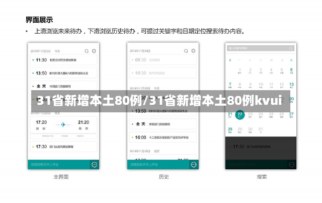 31省新增本土80例/31省新增本土80例kvui