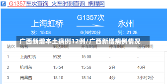 广西新增本土病例12例/广西新增病例情况