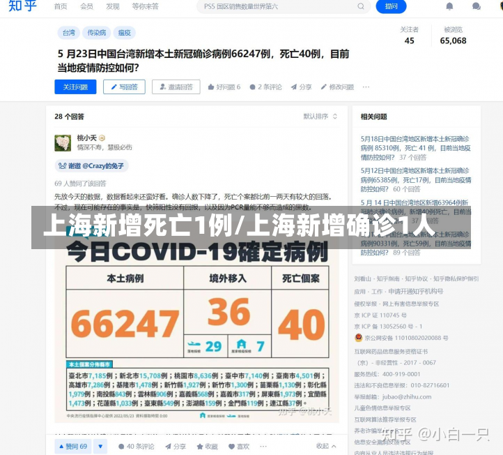 上海新增死亡1例/上海新增确诊1人