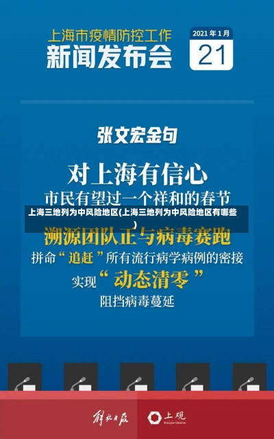 上海三地列为中风险地区(上海三地列为中风险地区有哪些)