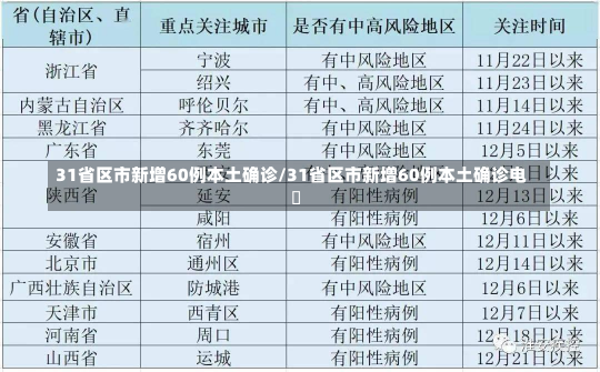 31省区市新增60例本土确诊/31省区市新增60例本土确诊电奵