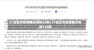 31省区市新增确诊病例36例/31省区市新增确诊病例139例