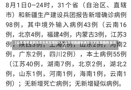 【山东疫情最新消息今天又增加9人,山东疫情最新消息今天新增病例 新闻】