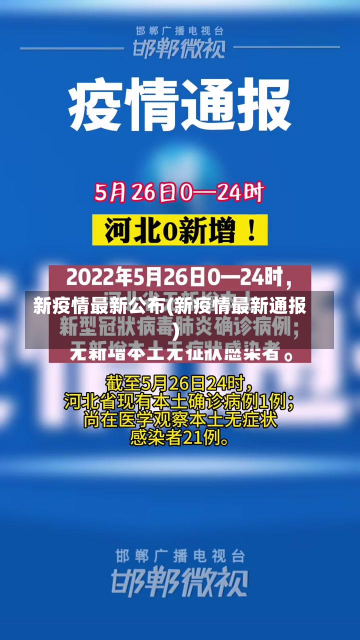 新疫情最新公布(新疫情最新通报)